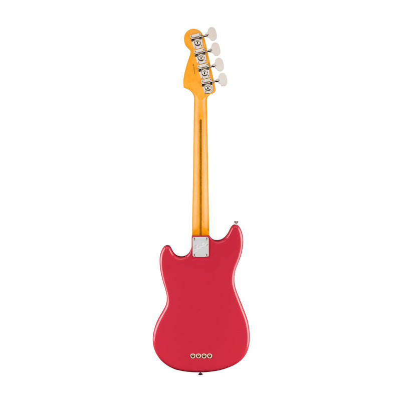 Fender American Professional Classic Mustang Electric Bass - Maple - Faded Dakota Red