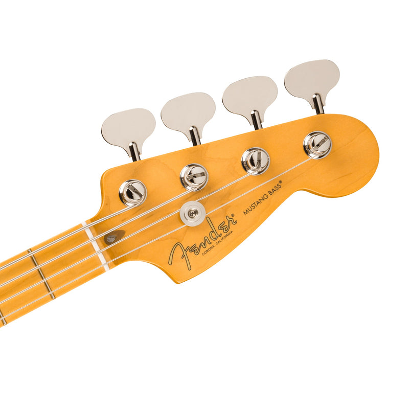 Fender American Professional Classic Mustang Electric Bass - Maple - Faded Dakota Red
