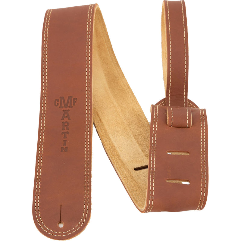 Martin Ball Glove Leather Guitar Strap Brown