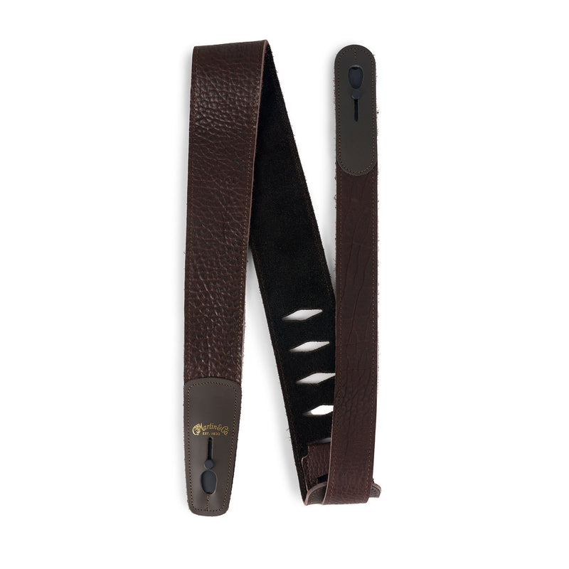 Martin Buffalo Leather Brown Lock-it Guitar Strap