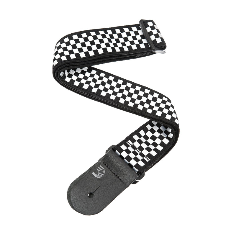 D'Addario Nylon Woven Guitar Strap Check Mate