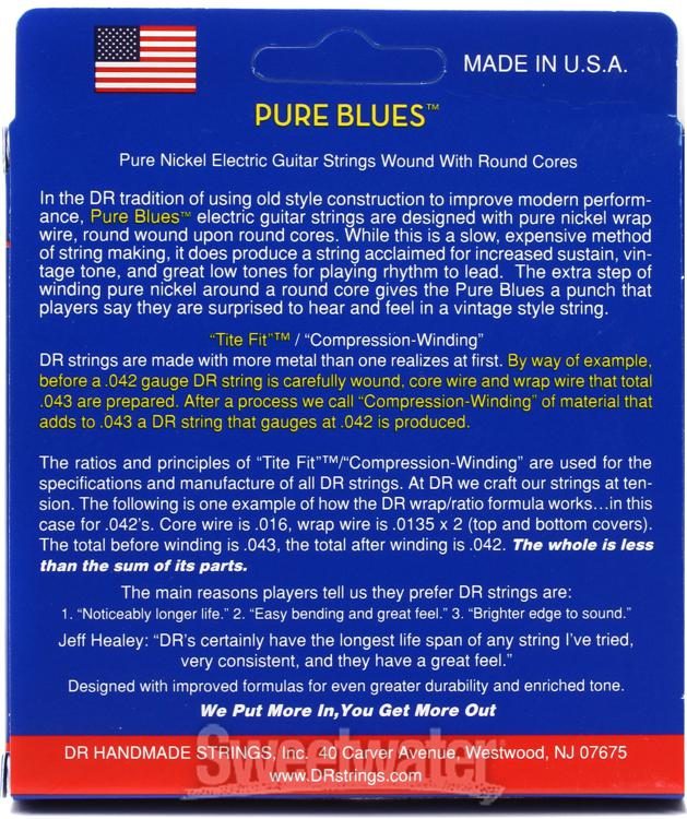 DR Strings Stg Set Pure Blues Hvy - PHR11