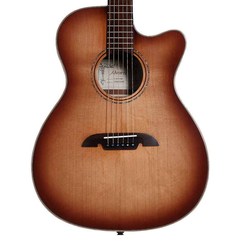 Alvarez AFA95CESHB Artist Elite OM Acoustic-Electric Guitar