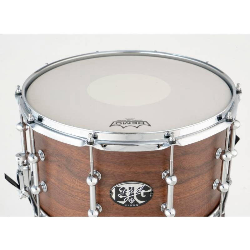 Dixon Gregg Bissonette Big Bud Signature Snare Drum - 8″ x 14″ - Walnut/Maple