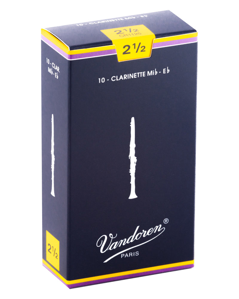 Vandoren CR1125 Traditional Eb Alto Clarinet Reed - Strength: 2.5 (10 Pack)
