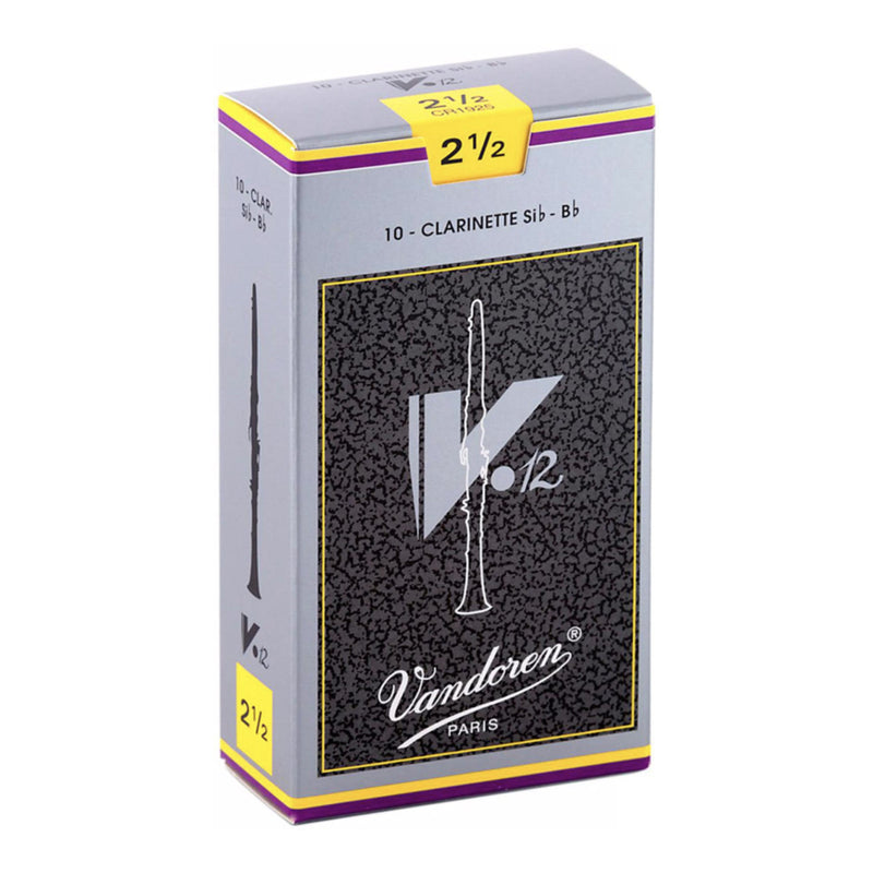 Vandoren CR1925 V12 Bb Clarinet Reeds - Strength: 2.5 (10 Pack)