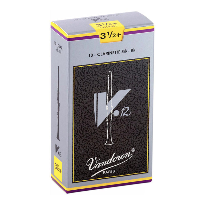 Vandoren CR1935+ V12 Bb Clarinet Reed - Strength: 3.5+ (10 Pack)