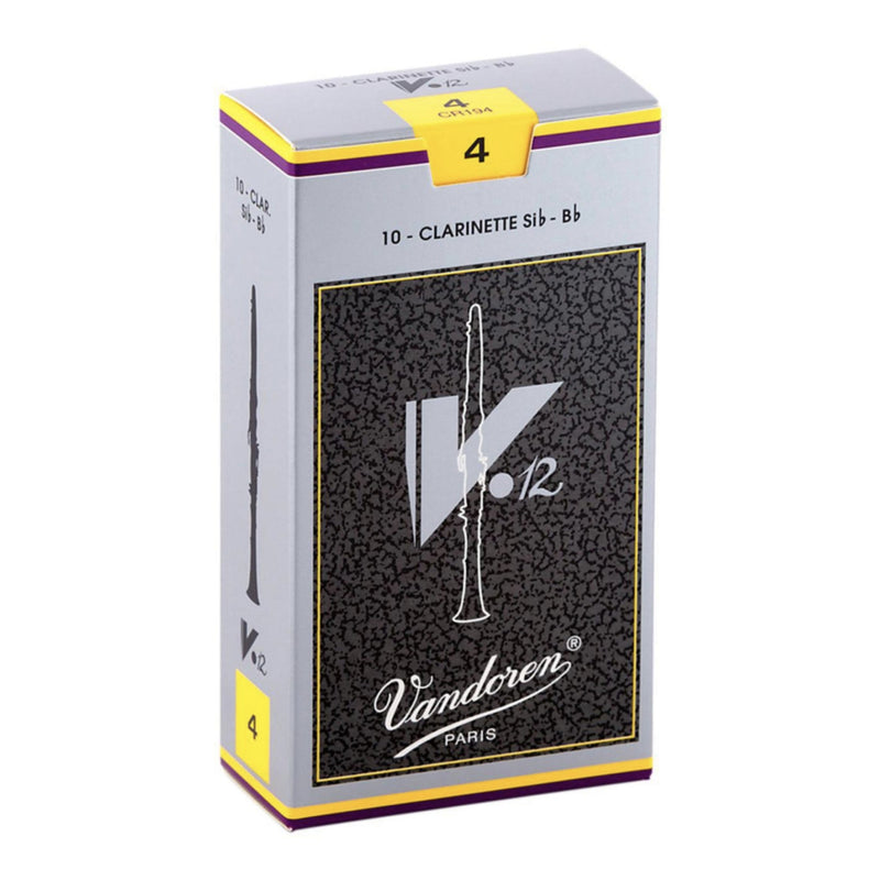 Vandoren CR194 Reed Clar V12 4 Strength: 4 (10 Pack)