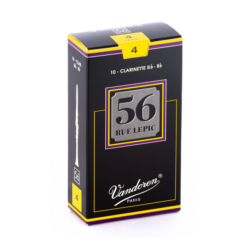 Vandoren CR504 56 Rue Lepic Bb Clarinet Reed - Strength: 4 (5 Pack)