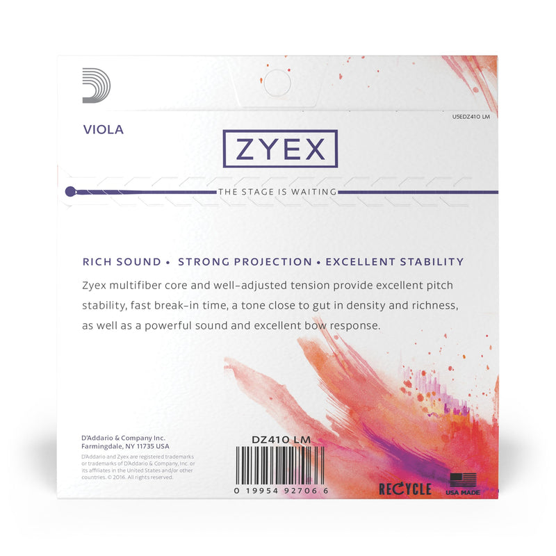 Daddario Zyex Viola String Set