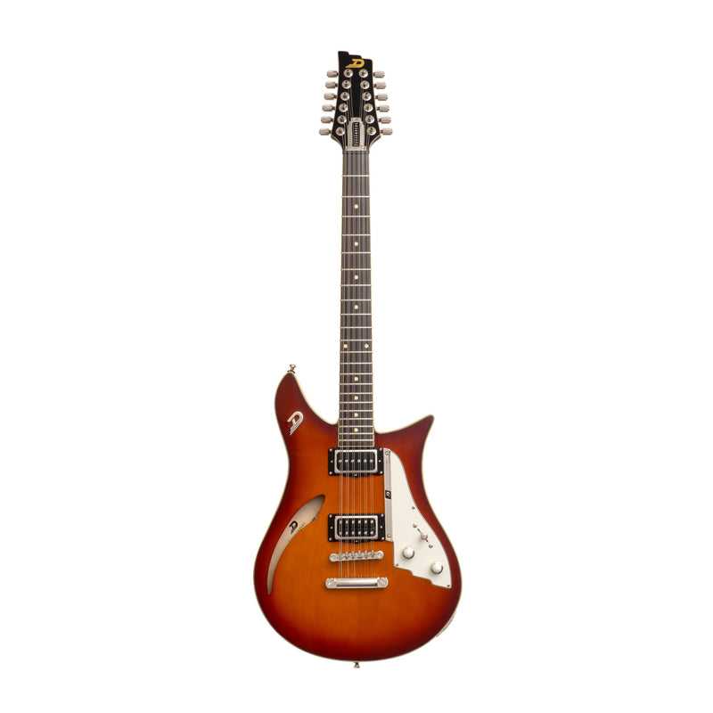Duesenberg Double Cat 12-String Electric Guitar - Vintage Burst