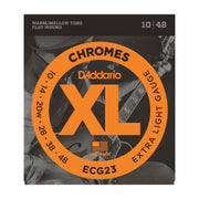 D'Addario ECG23 Chromes Flat Wound, Extra Light, 10-48 - Tarpley Music Company, Inc.