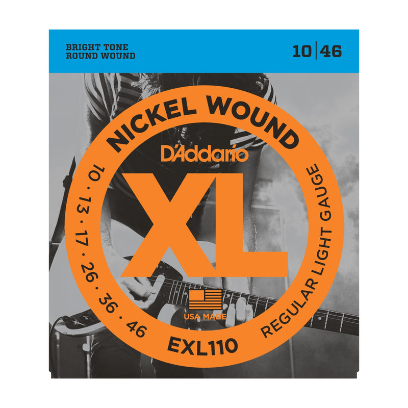 D'Addario EXL110 Nickel Wound, Regular Light, 10-46 - Tarpley Music Company, Inc.