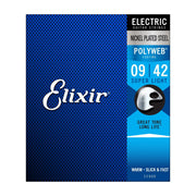 Elixir Electric Super Light Nickel Plated Steel with POLYWEB Coating - Tarpley Music Company, Inc.