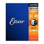 Elixir Electric Medium Nickel Plated Steel with NANOWEB Coating - Tarpley Music Company, Inc.