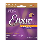 Elixir Acoustic Light Phosphor Bronze with NANOWEB Coating - Tarpley Music Company, Inc.