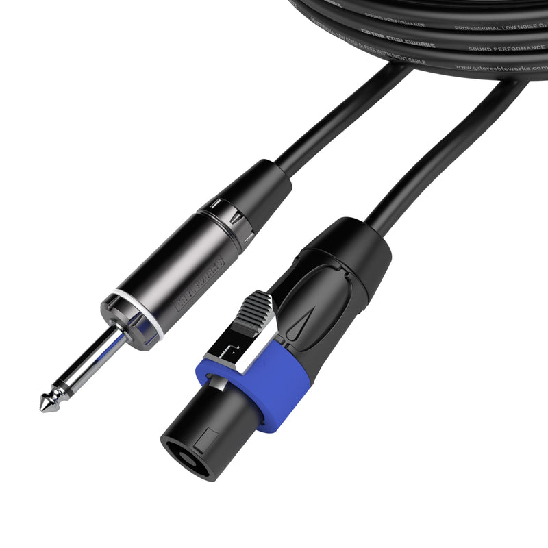 Gator CableWorks Composer Series 100 Foot TS to Twist Lock Connector Speaker Cable