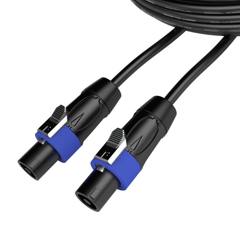 Gator CableWorks Headliner Series 3 Foot Twist Lock Connector to Twist Lock Connector Speaker Cable