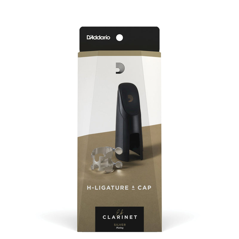 Daddario H-Ligature & Cap, Eb Clarinet, Silver - HEC1S