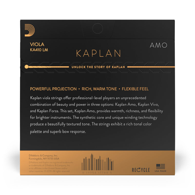 Daddario KA410 LM Set Viola Kaplan Amo Med