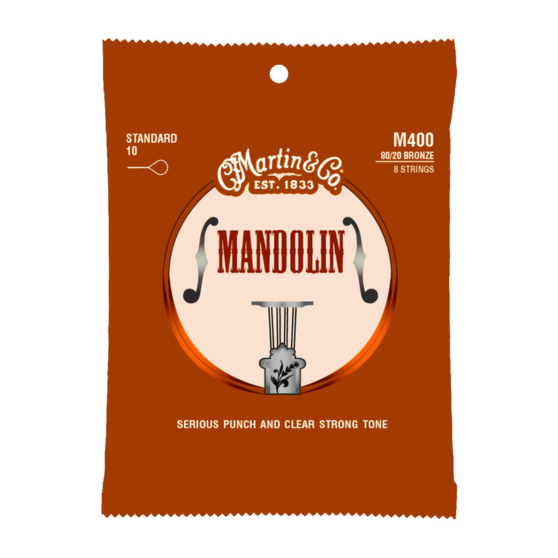 Martin M400 Mandolin Strings - 80/20 Bronze - .010-.034 - Standard
