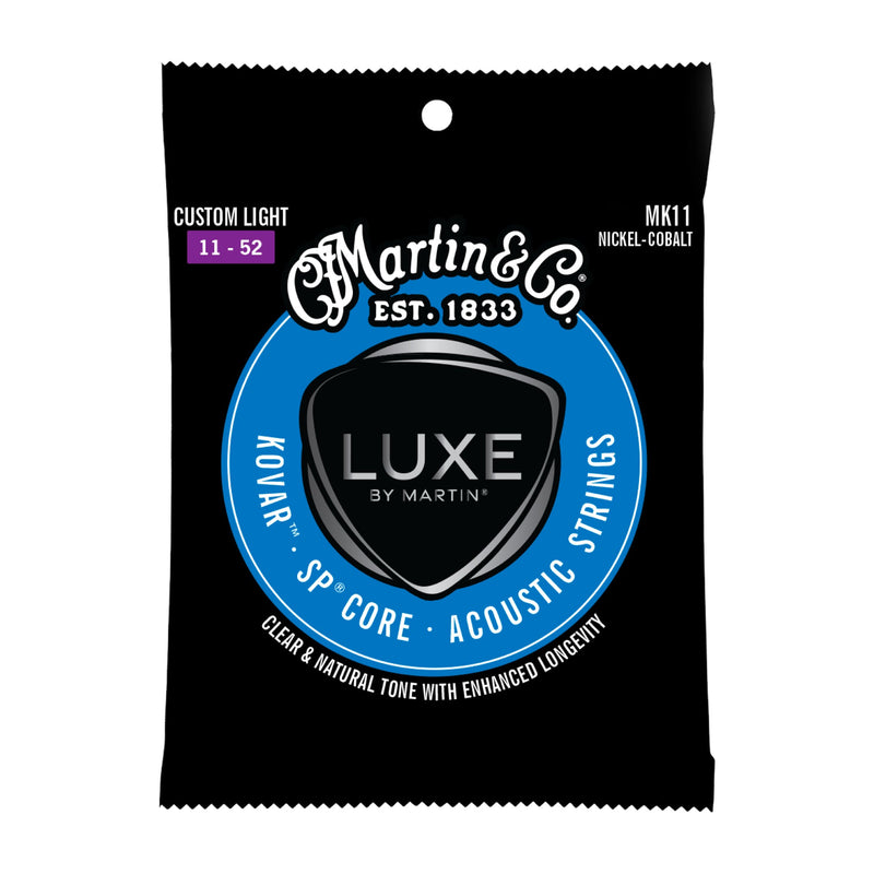 Martin MK11 Luxe Acoustic Guitar Strings - Kovar - .011-.052 Custom Light