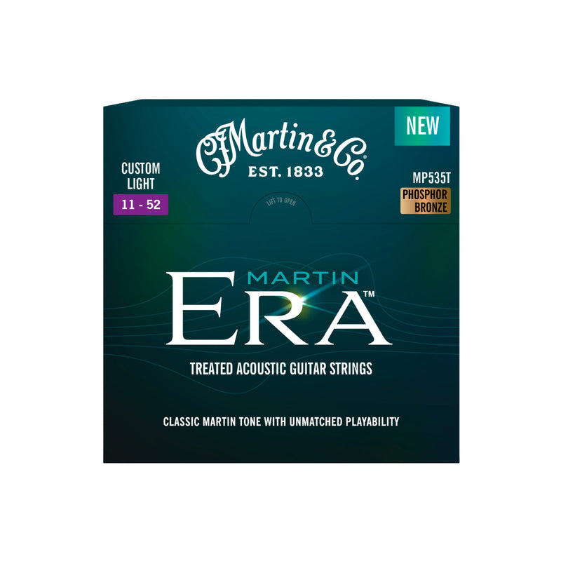 Martin MP535T ERA Treated Acoustic Guitar Strings - Phosphor Bronze - .011-.052 Custom Light