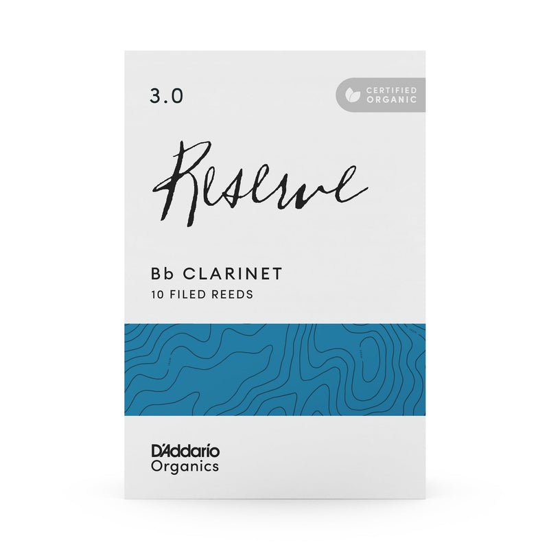 D'Addario ODCR1030 Organic Reserve Bb Clarinet 3.0 (Box of 10)