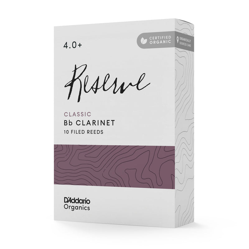 D'Addario Organic Reserve Classic Bb Clarinet 4.0+ (Box of 10)