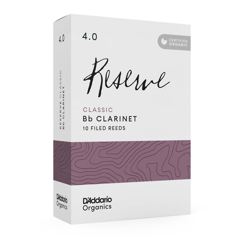 D'Addario ODCT1040 Organic Reserve Classic Bb Clarinet 4.0 (Box of 10)