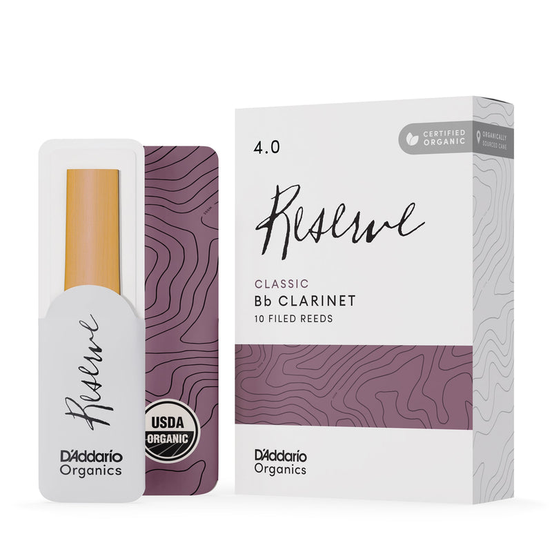 D'Addario ODCT1040 Organic Reserve Classic Bb Clarinet 4.0 (Box of 10)
