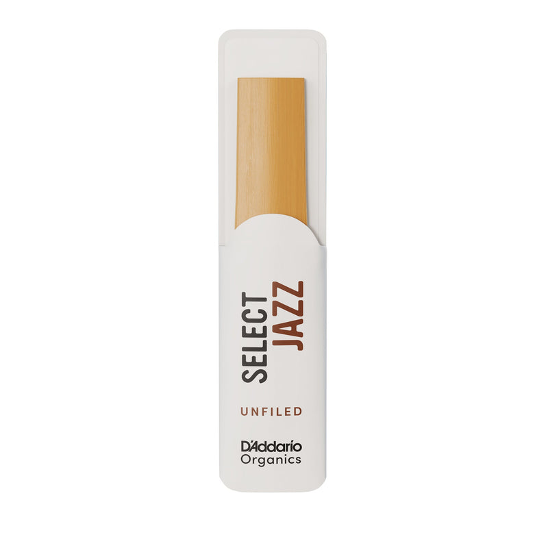 Daddario ORRS05TSX3M Organic Select Jazz Unfiled Tenor Sax Reeds, Strength 3 Medium, 5-Pack