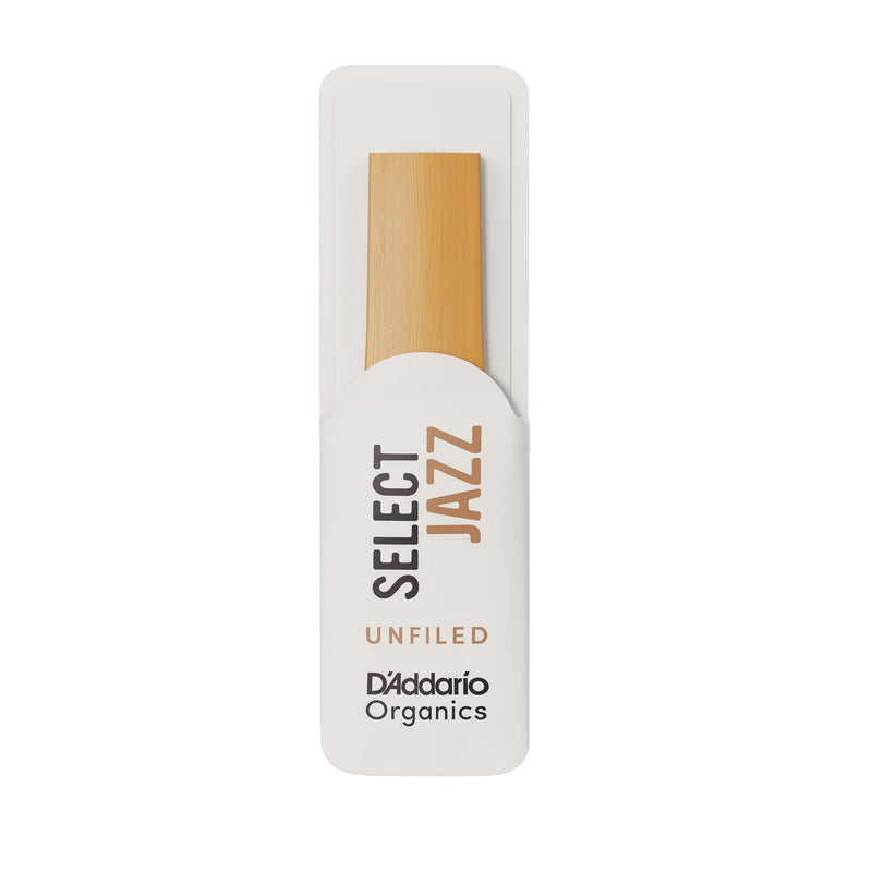 Daddario ORRS10ASX3M Organic Select Jazz Unfiled Alto Sax Reeds, Strength 3 Medium, 10-Pack