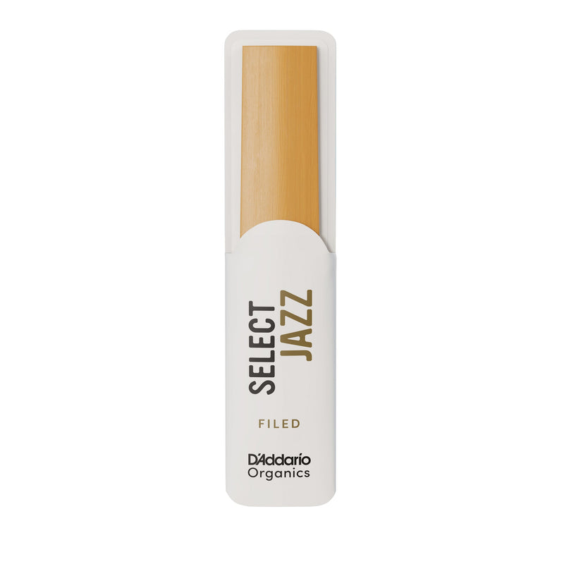 Daddario ORSF05BSX3M Organic Select Jazz Filed Bari Sax Reeds, Strength 3 Medium, 5-Pack