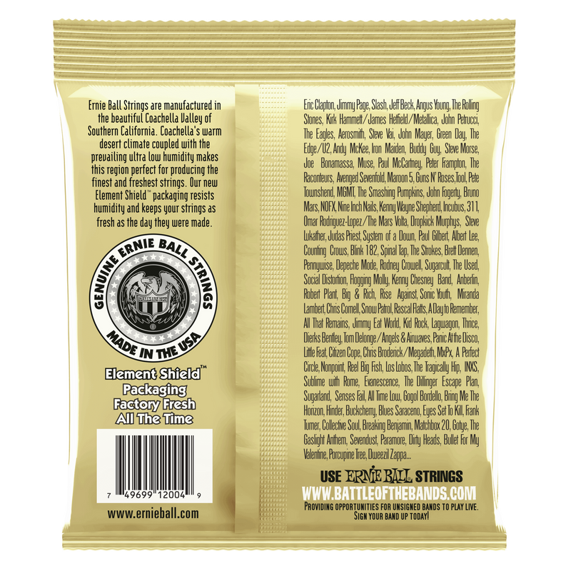 Ernie Ball Earthwood Light 80/20 Bronze Acoustic Guitar Strings - 11-52 Gauge - Tarpley Music Company, Inc.