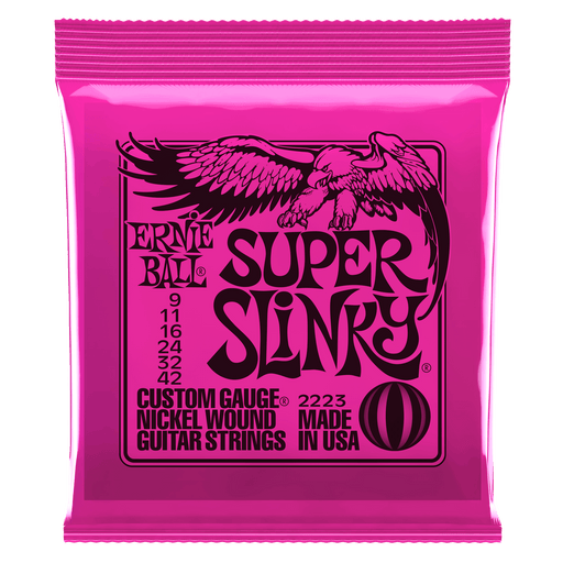 Ernie Ball Super Slinky Nickel Wound Electric Guitar Strings - Tarpley Music Company, Inc.