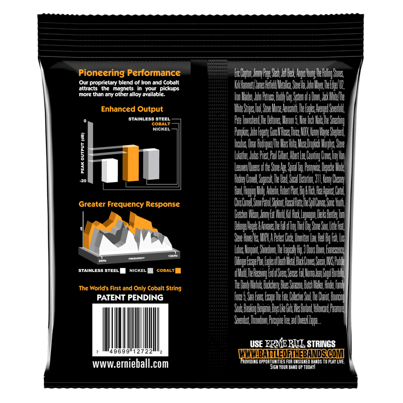 Ernie Ball Hybrid Slinky Cobalt Electric Guitar Strings - Tarpley Music Company, Inc.