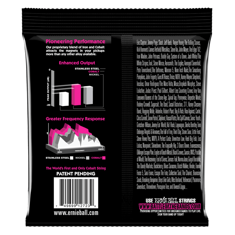 Ernie Ball Super Slinky Cobalt Electric Guitar Strings - Tarpley Music Company, Inc.