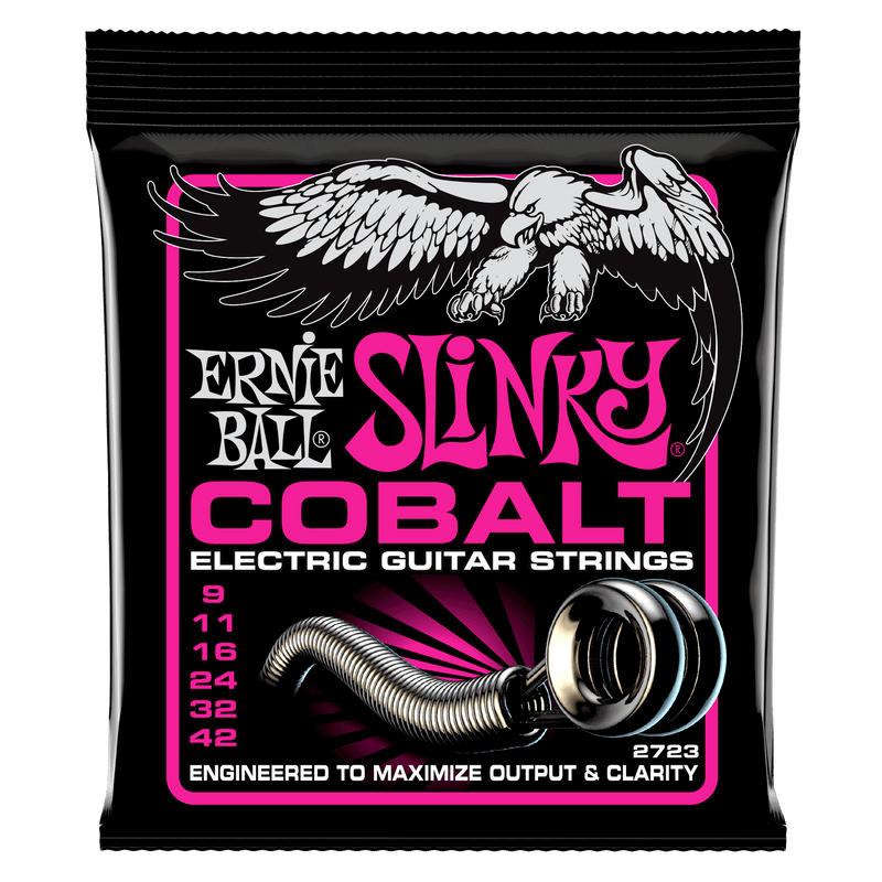 Ernie Ball Super Slinky Cobalt Electric Guitar Strings - Tarpley Music Company, Inc.