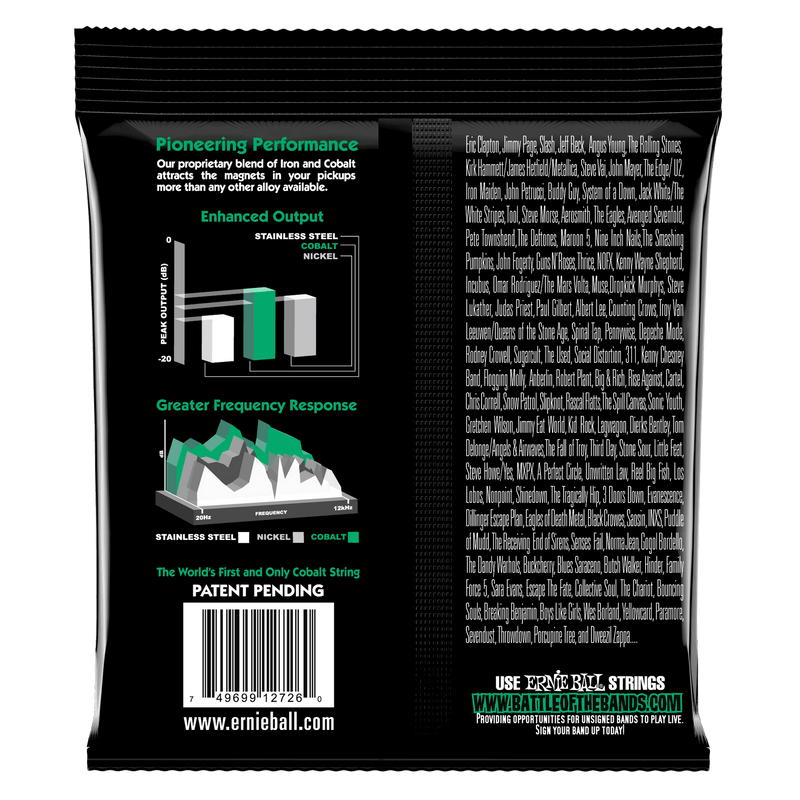 Ernie Ball Not Even Slinky Cobalt Electric Guitar Strings - Tarpley Music Company, Inc.