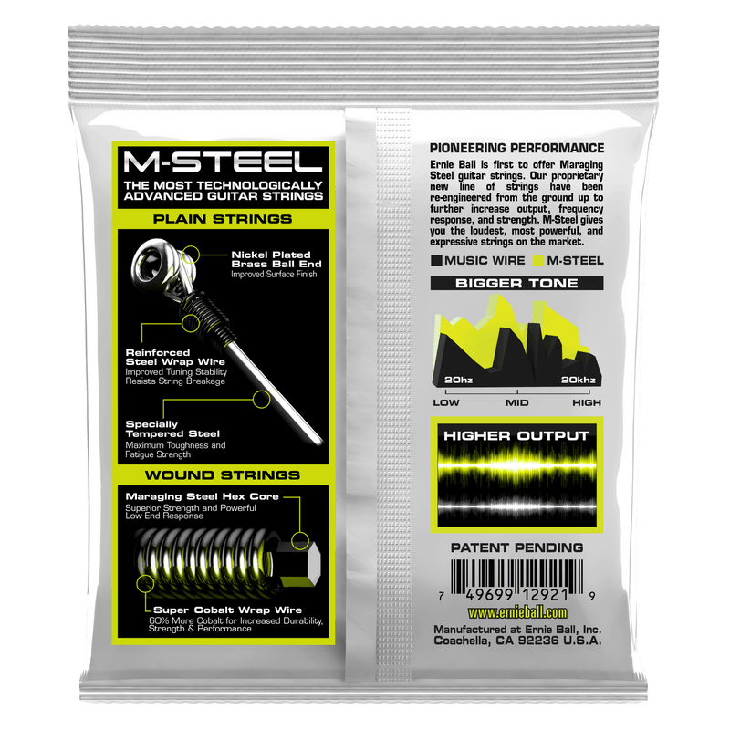 Ernie Ball Regular Slinky M-Steel Electric Guitar Strings - Tarpley Music Company, Inc.