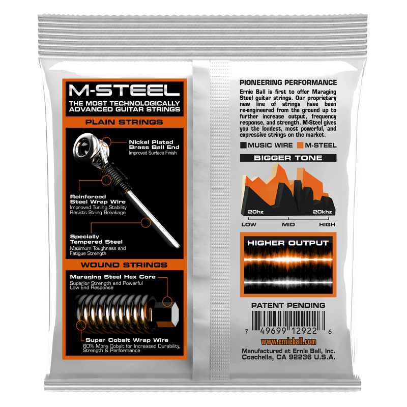 Ernie Ball Hybrid Slinky M-Steel Electric Guitar Strings - Tarpley Music Company, Inc.