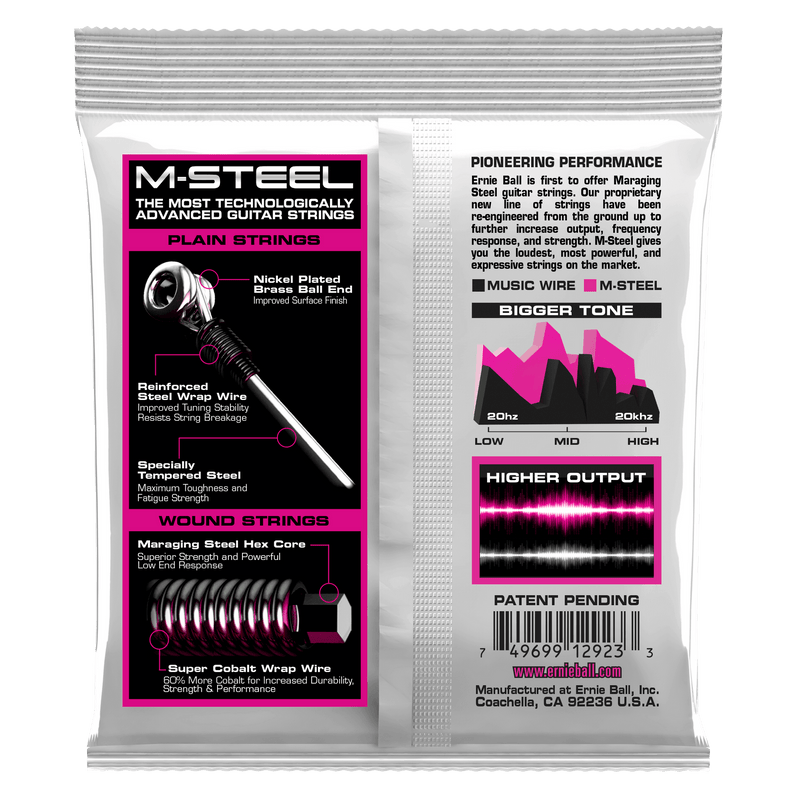 Ernie Ball Super Slinky M-Steel Electric Guitar Strings - Tarpley Music Company, Inc.