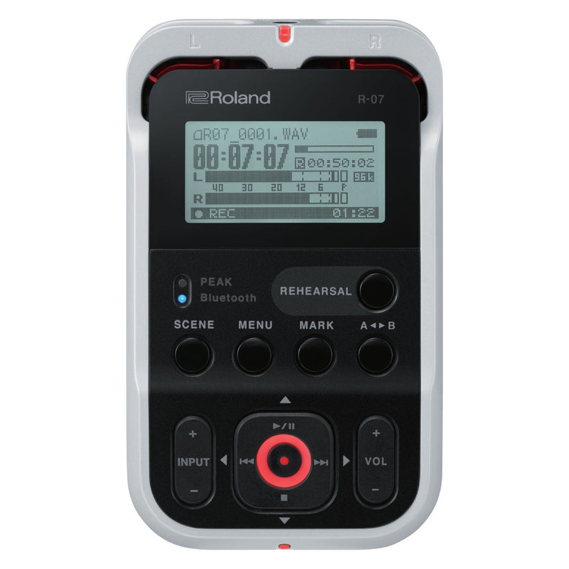 Roland R-07 High-Res Handheld Recorder - Tarpley Music Company, Inc.