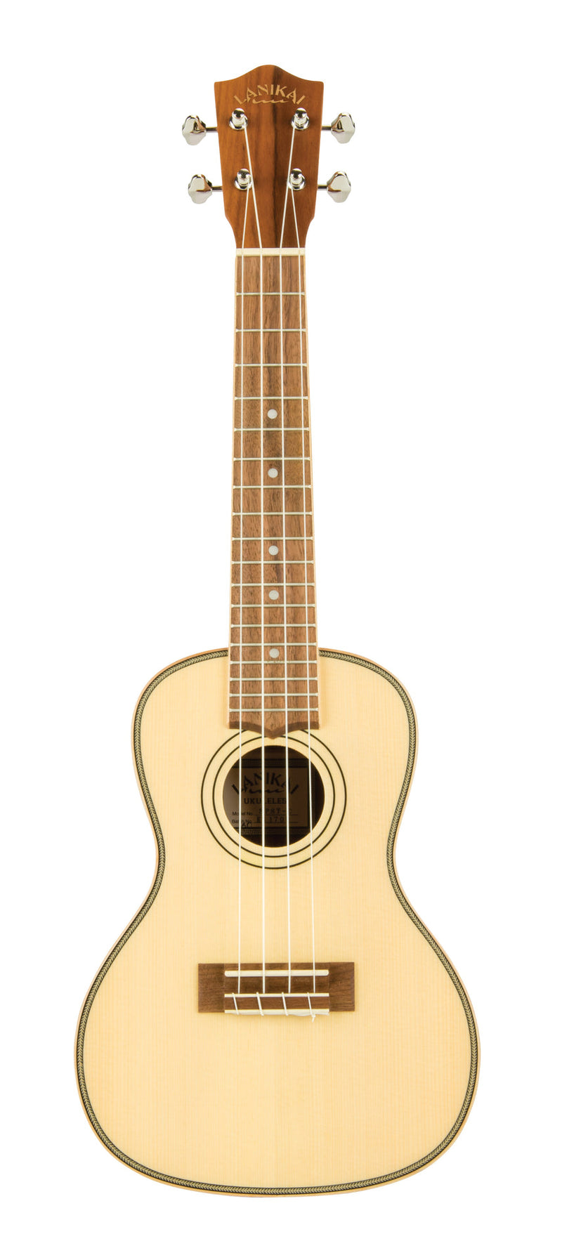 Lanikai Spruce Solid Top Concert Ukulele w/Bag