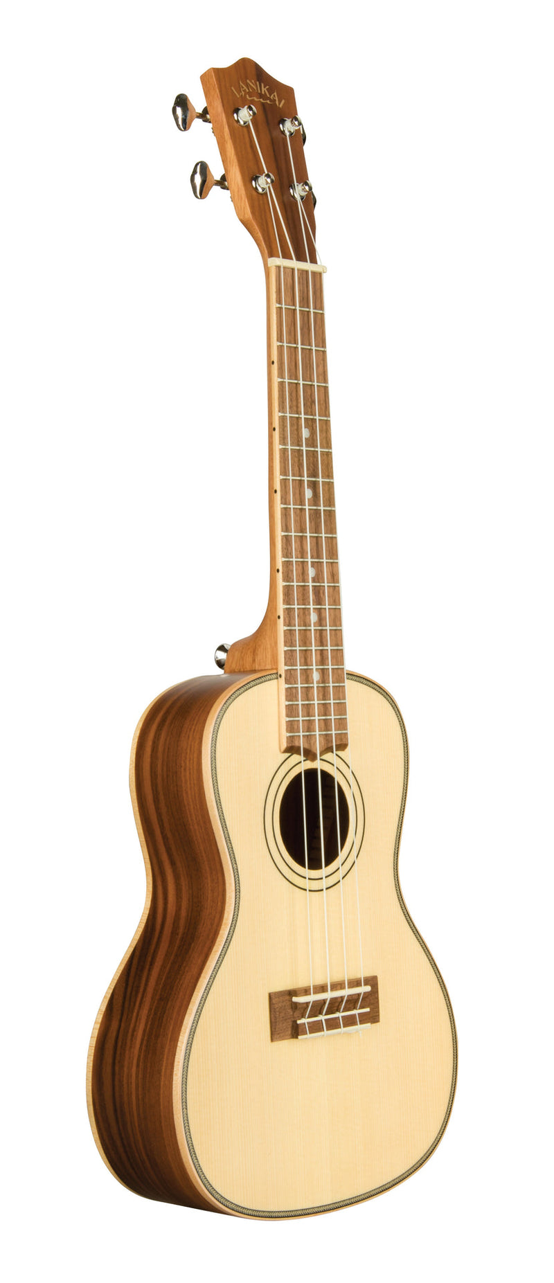 Lanikai Spruce Solid Top Concert Ukulele w/Bag