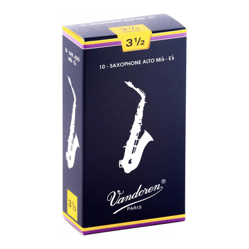 Vandoren SR2235 Traditional Tenor Saxophone Reed - Strength: 3.5 (10 Pack)
