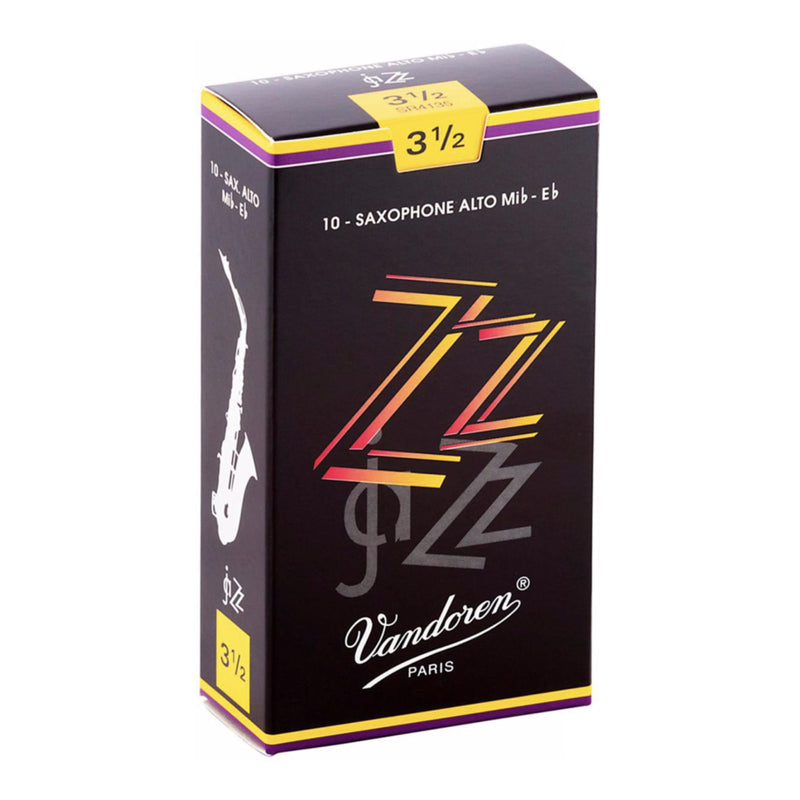 Vandoren SR4135 ZZ Alto Saxophone Reed -  Strength: 3.5 (10 Pack)