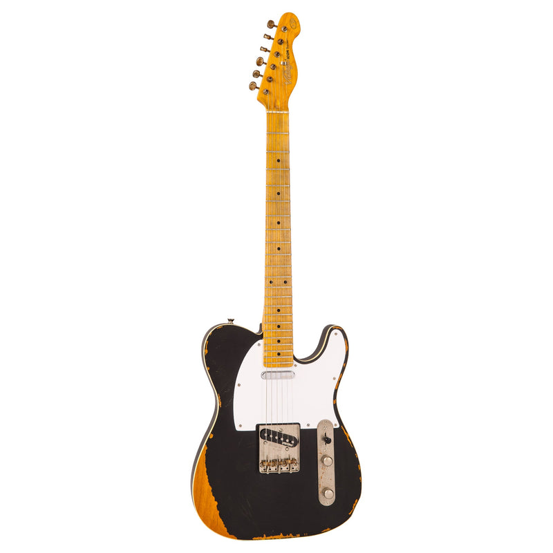 Vintage V59MRBK ICON Electric Guitar - Distressed Black