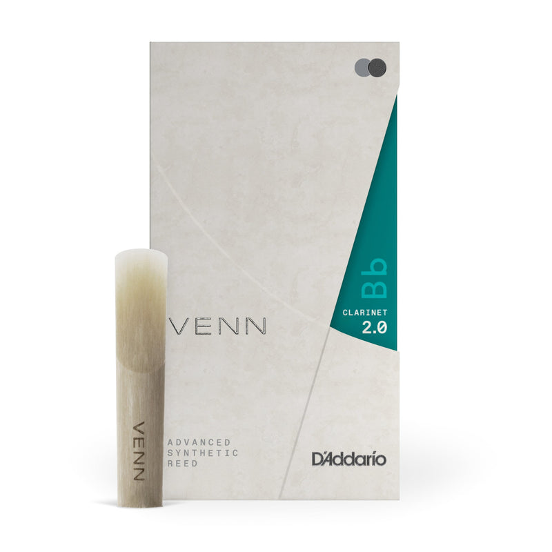 VENN VBB0120G2 Bb Clarinet Synthetic Reed, Strength 2.0, Generation 2